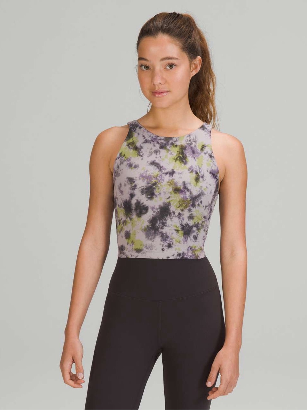072. Lululemon Align High-Neck Tank Top
Radial Tie Dye Mauve Grey size 6 NWT